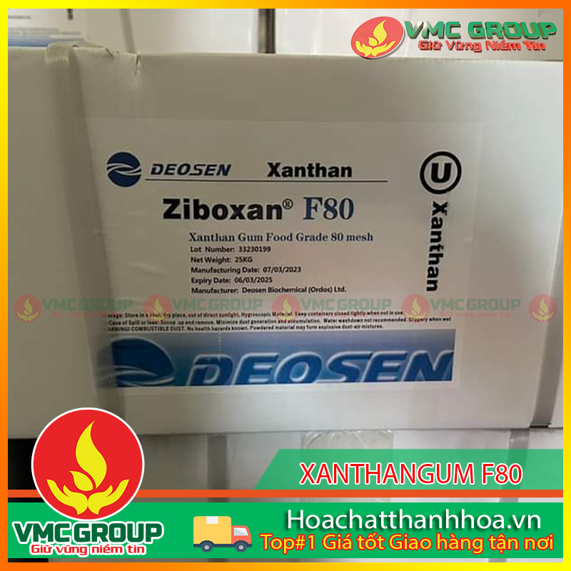 Xanthan Gum có dạng bột màu trắng ngà