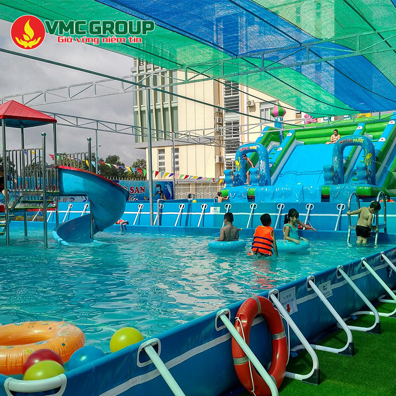 DỊCH VỤ VỆ SINH BỂ BƠI BẰNG BẠT TẠI HÓA CHẤT VIỆT MỸ