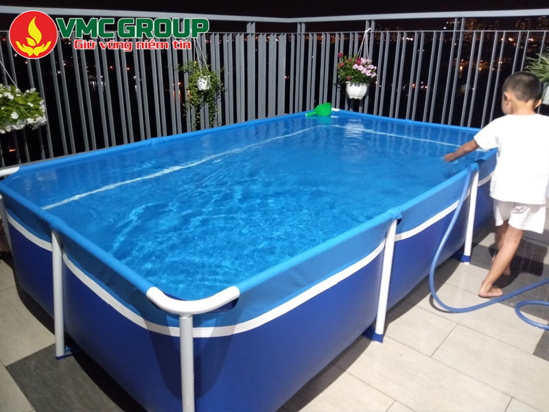 Tìm hiểu về bể bơi bằng bạt - bể bơi gia đình có chi phí hợp lý nhất hiện nay
