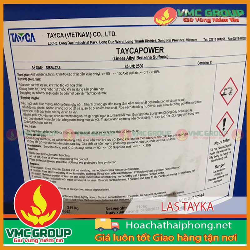 Linear Alkylbenzene Sulfonate giúp sản xuất chất tẩy rửa
