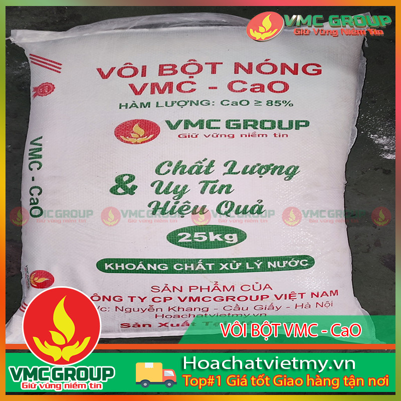 Vôi bột dùng trong nhiều ứng dụng đa dạng